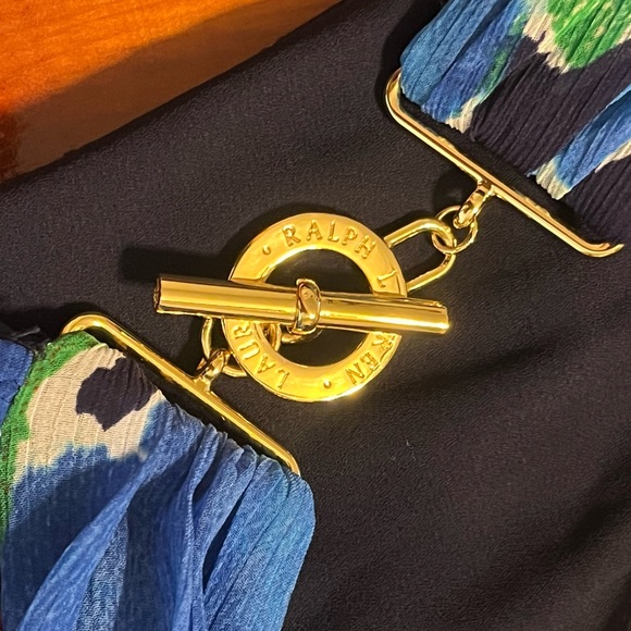 Lauren Ralph Lauren One Shoulder Floral Georgette Maxi Gown Women’s Size 8 - Picture 8 of 15